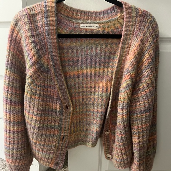 Multi coloured cardigan, size medium - Picture 2 of 3